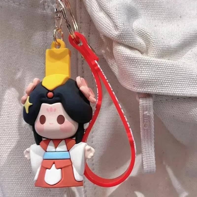 2024 Heaven Official'S Blessing Keychain Tgcf Xie Lian Hua Cheng Chain Soft Rubber Keyring Phone Pendant Backpack Ornament Doll