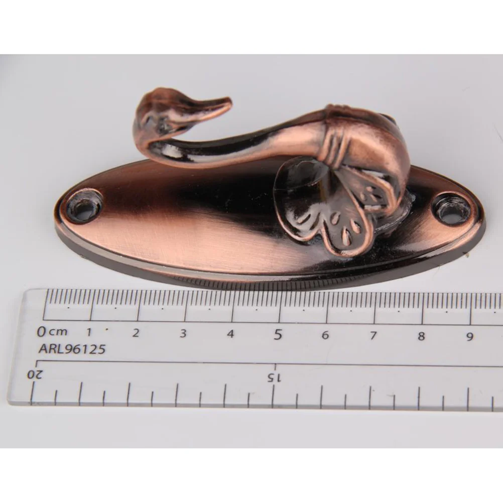 زوج الكلاسيكية النحاس الستار العائق 10x4 سنتيمتر سبائك الزنك الصلبة تيباكس أنيقة الستائر العائق السنانير خمر روز #4