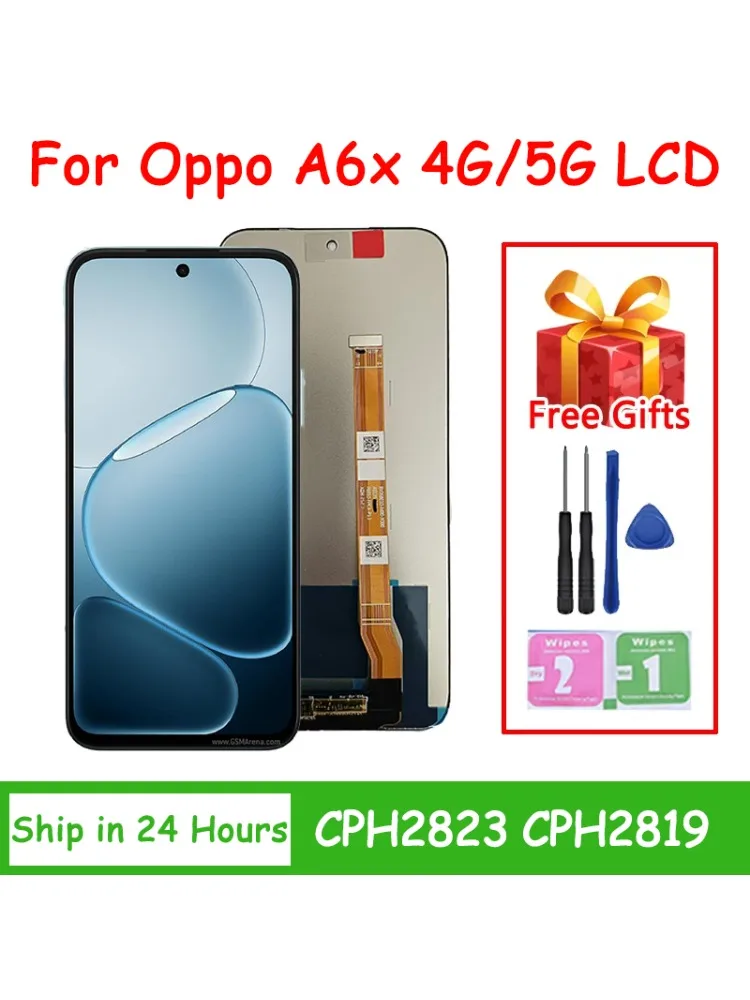 Wysokiej jakości wyświetlacz LCD 6,75 cala do Oppo A6X 4G CPH2819 z ekranem dotykowym i digitizerem, zamiennik do OPPO A6x 5G LCD CPH2823 — zdjęcie produktu 7
