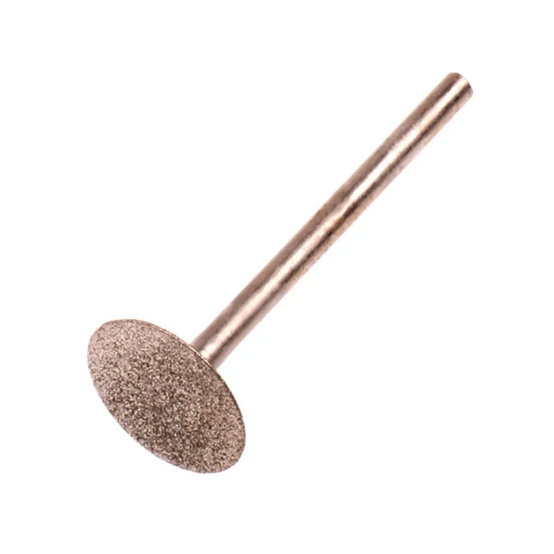 10PCS Grinding Bit Accessory Ultra-Thin T Head Shank Diamond Mounted Point Stone Jade Carve Polish Engrave Tools Set 2.35mm