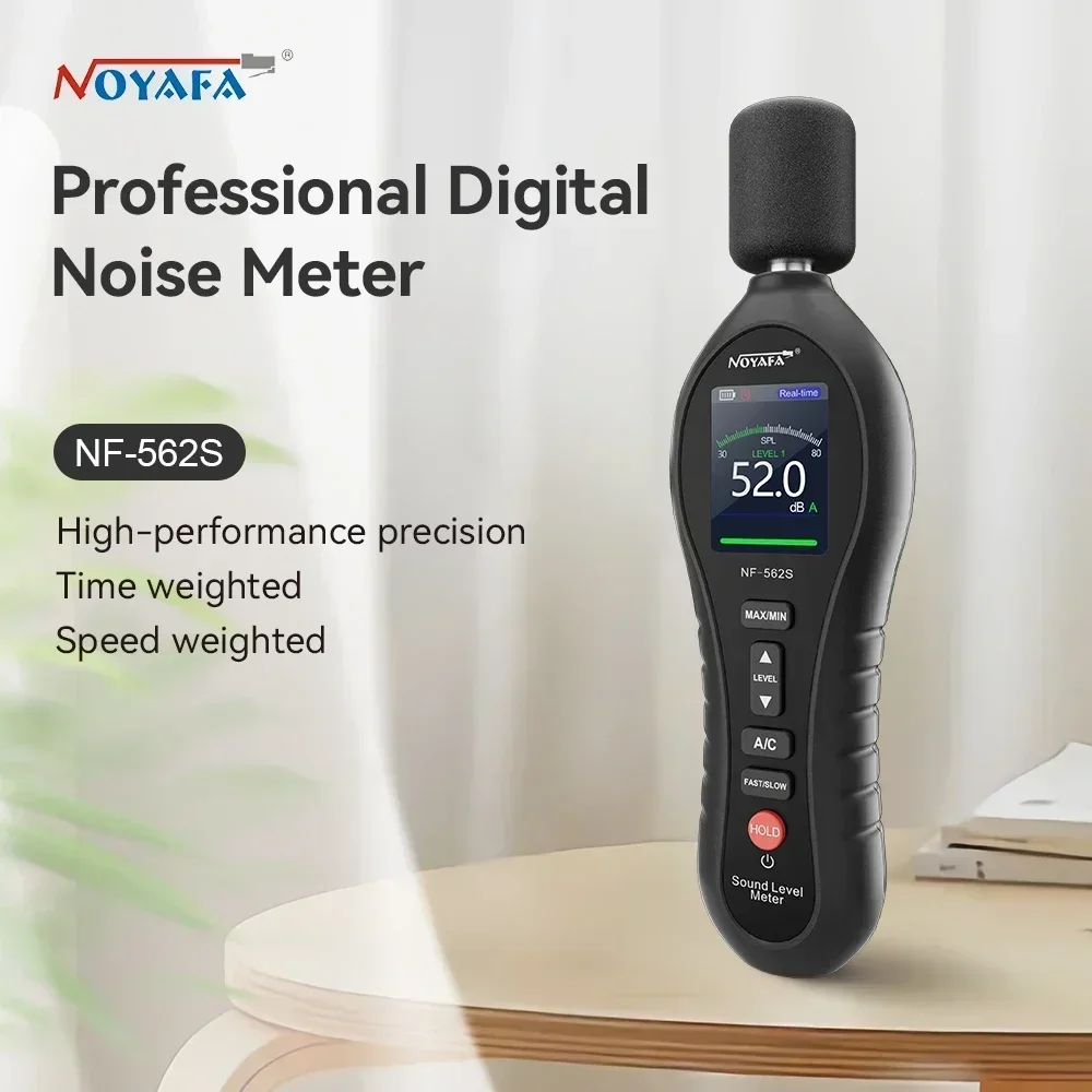 NF-562S Digital Sound Level Meter 30-130 DB  LCD Backlight Sonometer Noise  With A/C Weighted Decibel  decibel meter