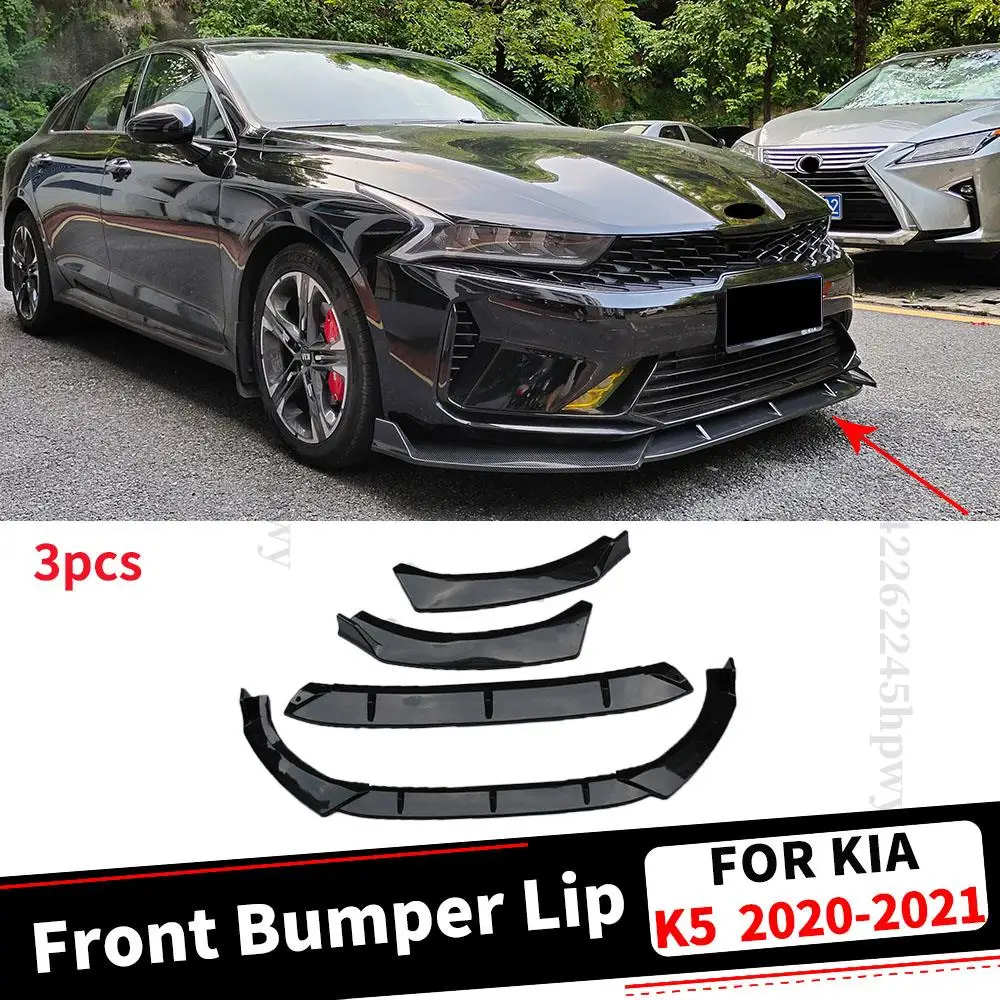 Front Bumper Lip Lower Chin High Quality Guard Decoration Tuning Accessories Splitter For Kia Optima K5 DL3 2020 2021 Facelift