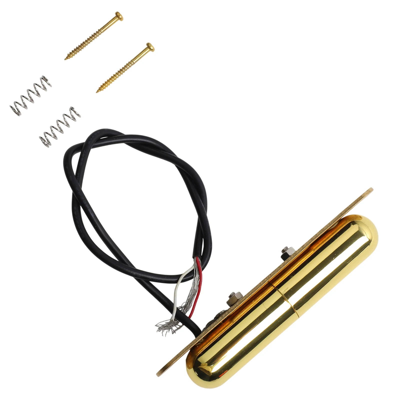 Kompatible Gitarren-Tonabnehmer-Teile, Vintage-Gitarren-Zubehör, Lippenstift-Schlauch-Tonabnehmer, Gold-Kupfer-Tonabnehmer, einfache Installation
