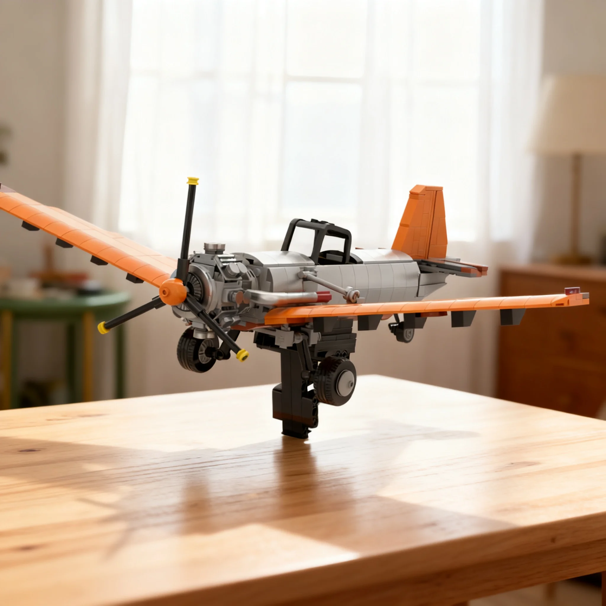 1064pcs MOC Cropduster Agricultural Aircraft City Airport Model Building Blocks Construction Toy Christmas Gift Brick Education