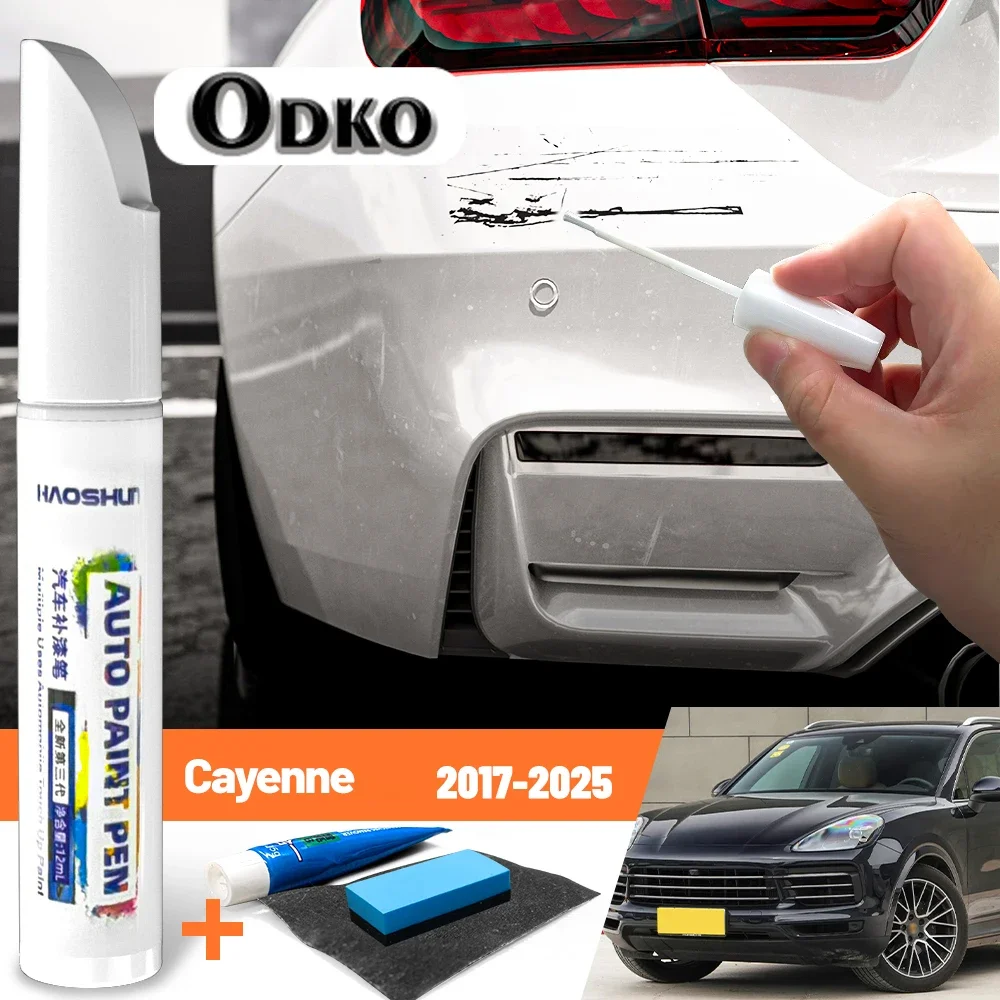 Car Paint Pen Paint Care Scratch Repair Wax Painting Scratch Remover For Porsche Cayenne PO536 E3 MK3 2017-2025 2018 2019 2020