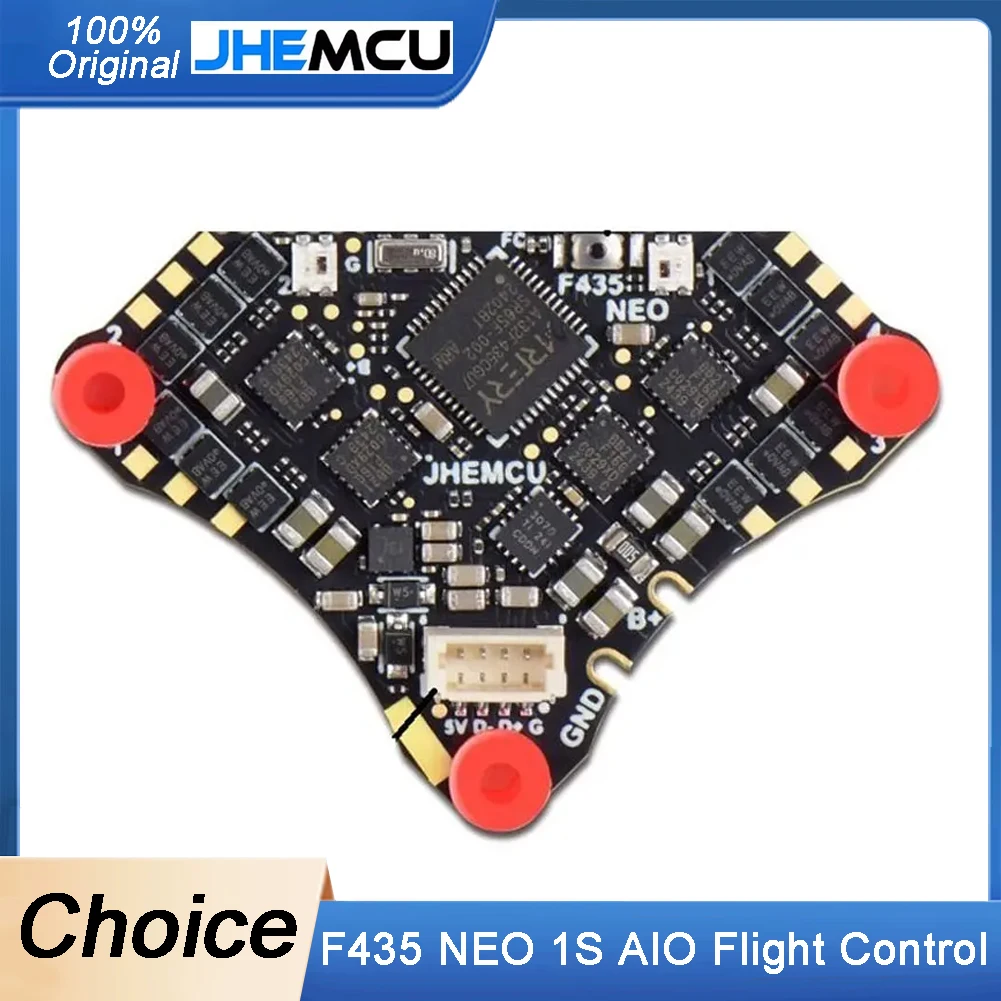 

JHEMCU F435 NEO 1S AIO управление полетом с интегрированной 5A ESC Dshot300 Внешняя плата TYPE-C 4-в-1 для RC FPV Drone