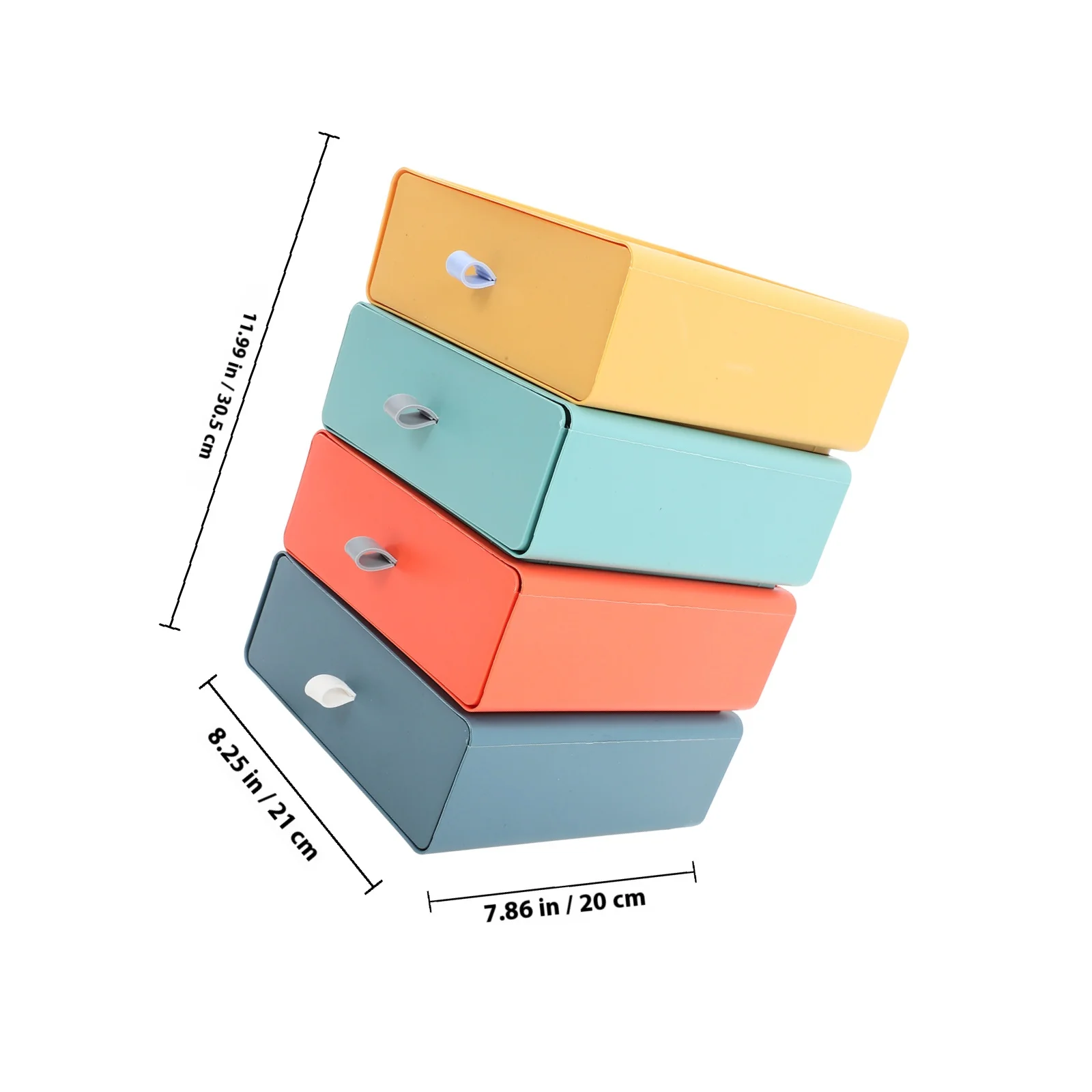 4 stücke Stapelbare Schublade Organisation Box Desktop Lagerung Fall Für Office Home Schule Multifunktionale Kunststoff Sortierung Container