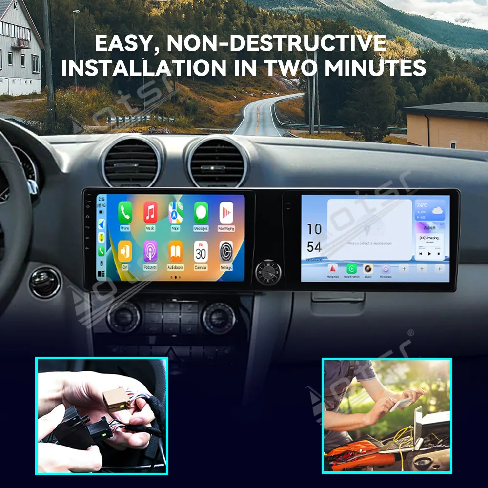 10.1‘’ Multimedia Stereo Receiver Android Auto For Benz ML 2006~2015 GPS Navigation Automotive Stereo Car Radio Head Unit