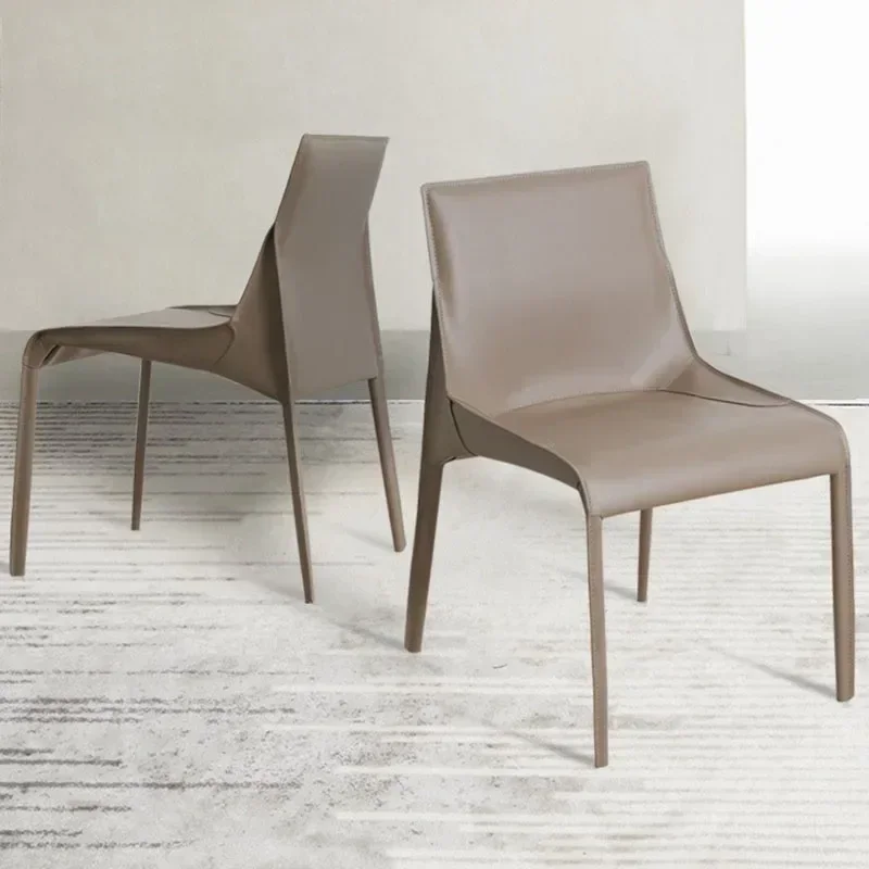 practical Rare Find Durable Cross-border Leather Lounge Chair Comfortable Nordic Mobile Stools Design Office Furnitures Simple B