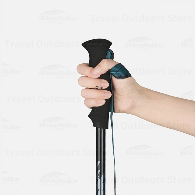 Naturehike 3-Section Aluminum Alloy Trekking Stick 120/135cm Telescopic Sturdy Long-distance Hiking Ultralight Staff 1pc 3-Pro