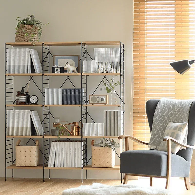 رف من الحديد المطاوع من الأرض إلى الأرض، خزانة Liangpin اليابانية، خزانة جانبية، رف الشرفة، رف تخزين المطبخ