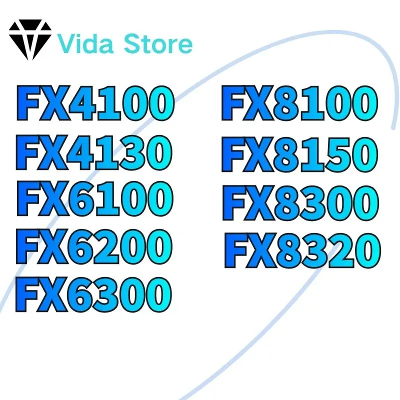 Componentes de oficina para computadoras: FX6100, FX6200, FX6300, FX8100, FX8150, FX8120-125W, FX8300, FX8320, FX8350, FX8120-95W, X6 1035T 95W, X6 1045T