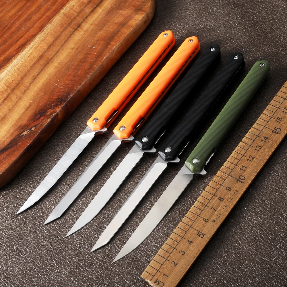 

Mini folding knife, carving knife, EDC knife, nylon fiber handle, cutting knife, outdoor camping and hunting self-defense