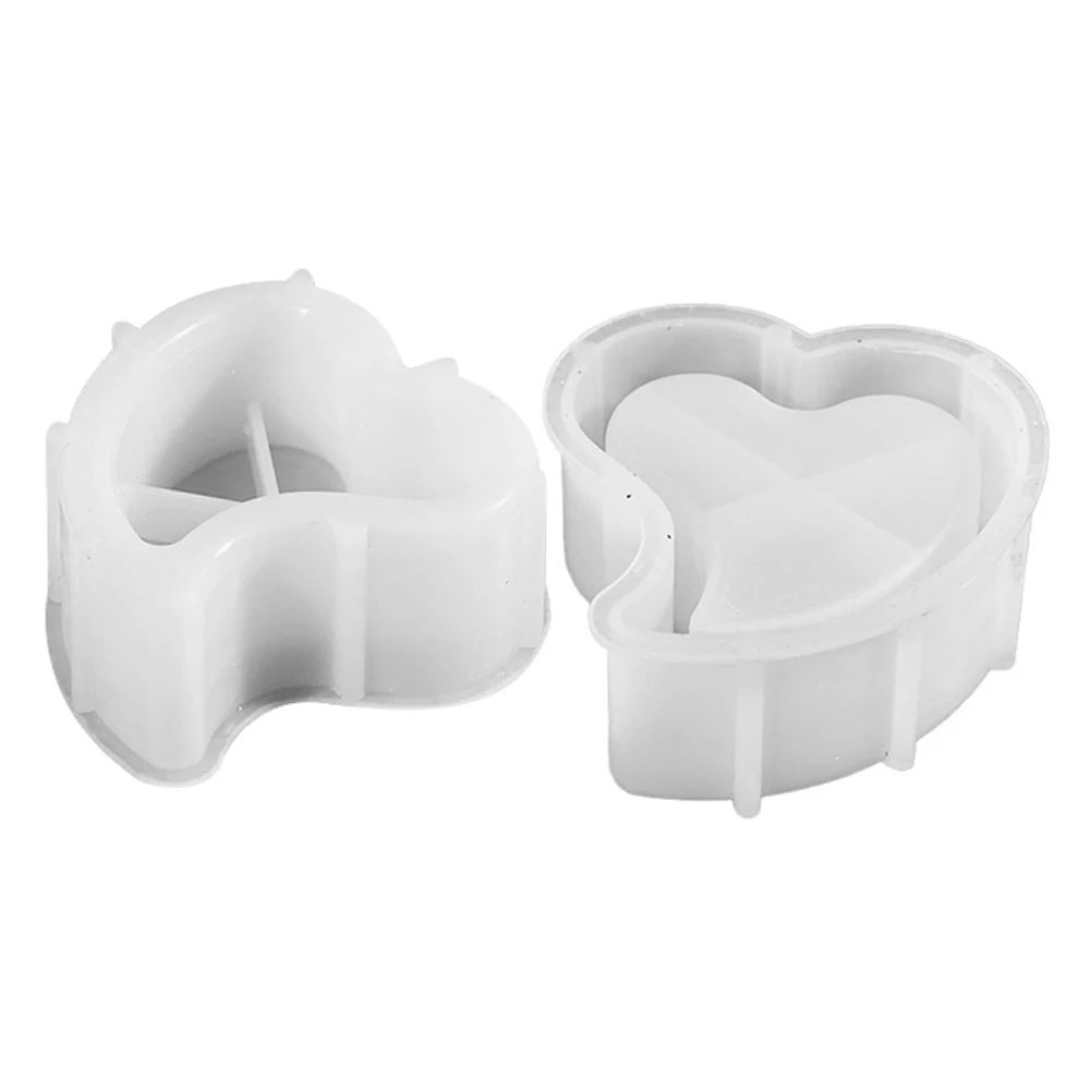

2 Pcs Mold Molds for Making Decorations Diy Shape White Silicone Hands Heart
