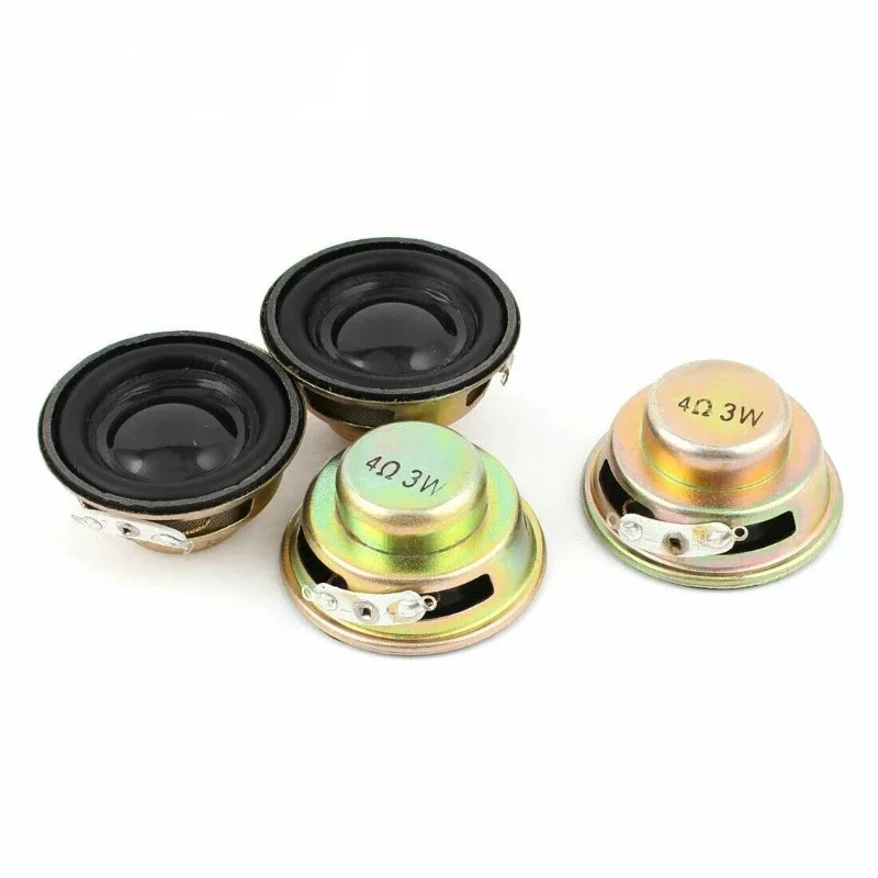 1/2/10PCS 3W 4 Ohm Mini Speaker 40mm Diameter DIY Amplifier Trumpet Horn Loudspeaker 3 Watt 4Ω for Audio Arduino Projects