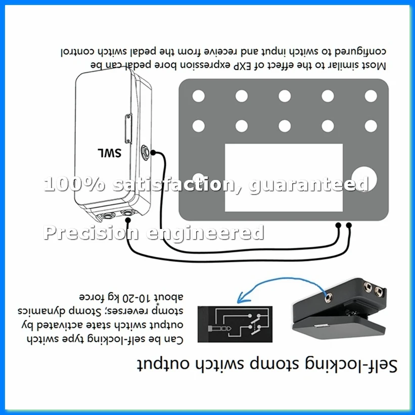 Paint Audio Foot Captain- Dual Outputs Expression Pedal Multi-Effects Compatible for Tip/Ring Connection-A23R