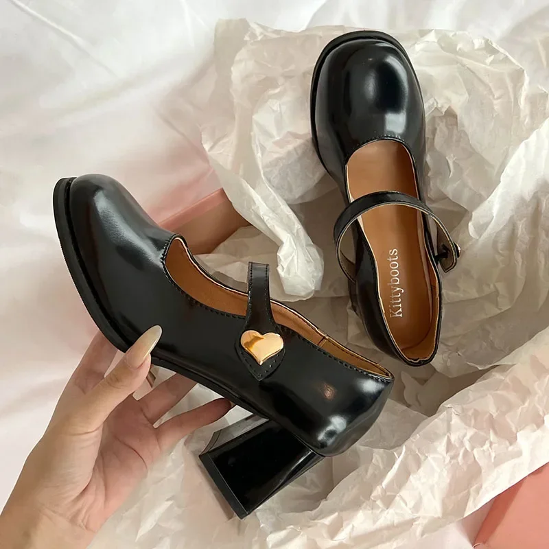 Fall 2024 new women\'s fashion comfortable square head shallow mouth loafers