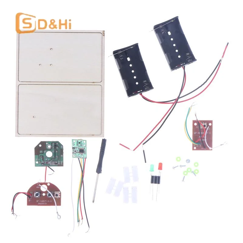 1 Juego de kits STEM, aprender código Morse, construir una máquina telégrafo, experimento de circuito eléctrico, kit de electricidad (sin batería)