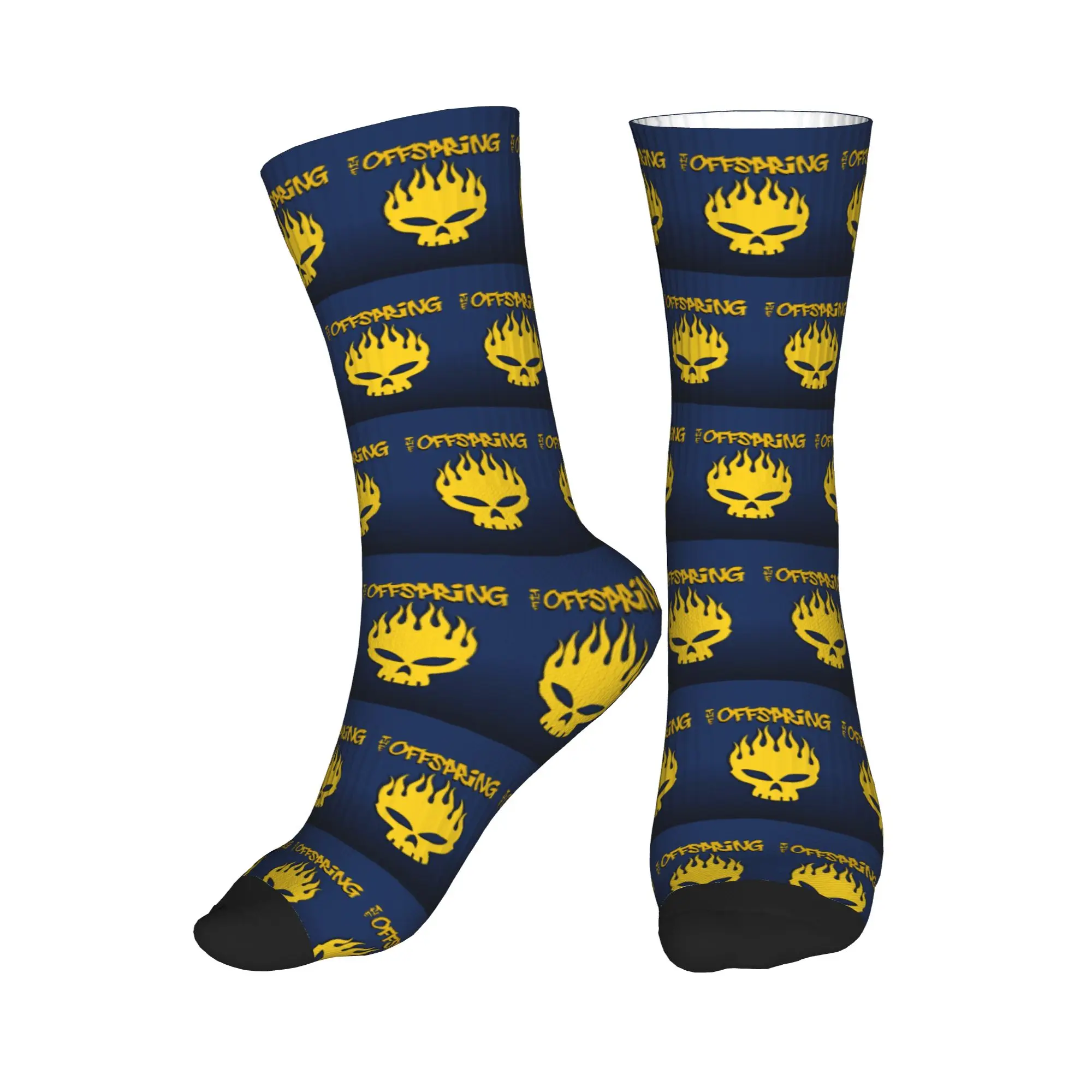 

Носки средней длины All Seasons The Offspring Music Band Sport, впитывающие пот, модные носки для мужчин и женщин