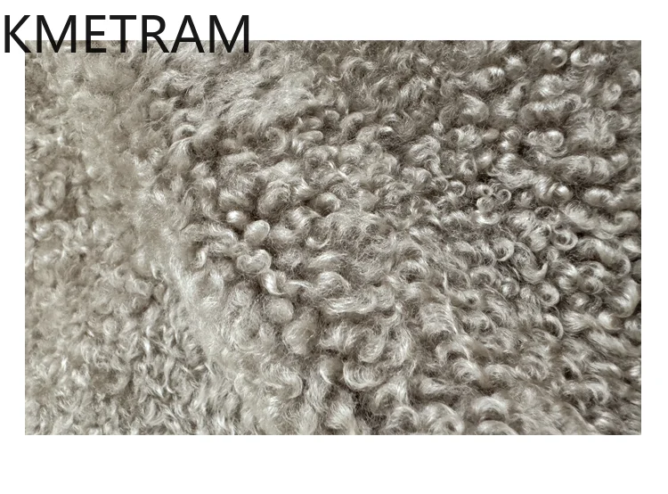 سترة KMETRAM من جلد الغنم الطبيعي مع سترة مرفقة من الصوف ملابس خارجية من فرو المرأة السوداء معاطف مزدوجة الوجه للمرأة شتاء 2025 شوروبا