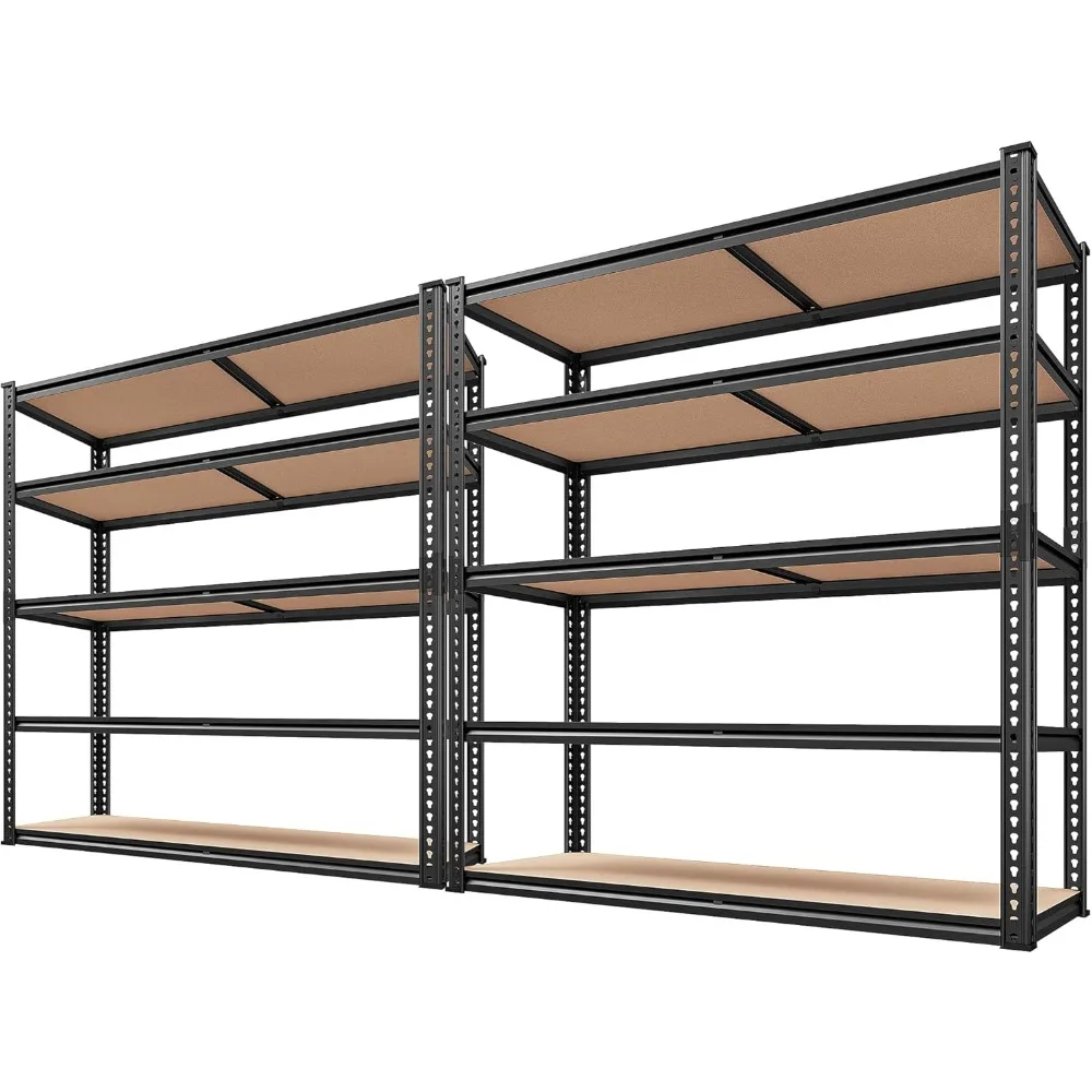 

2500LBS Garage Shelving Heavy Duty Storage Shelves Heavy Duty 5 Tier Metal Shelves Adjustable Pantry Shelf fo
