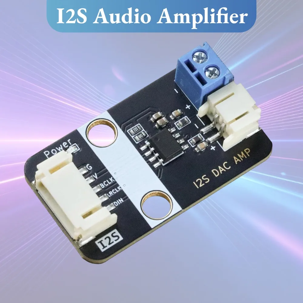 I2S ESP32 Speaker Kit, Built-in Audio Amplifier, Plug & Play for ESP32 Raspberry Pi Built-in HPF, NS4168 AMP Speaker Module