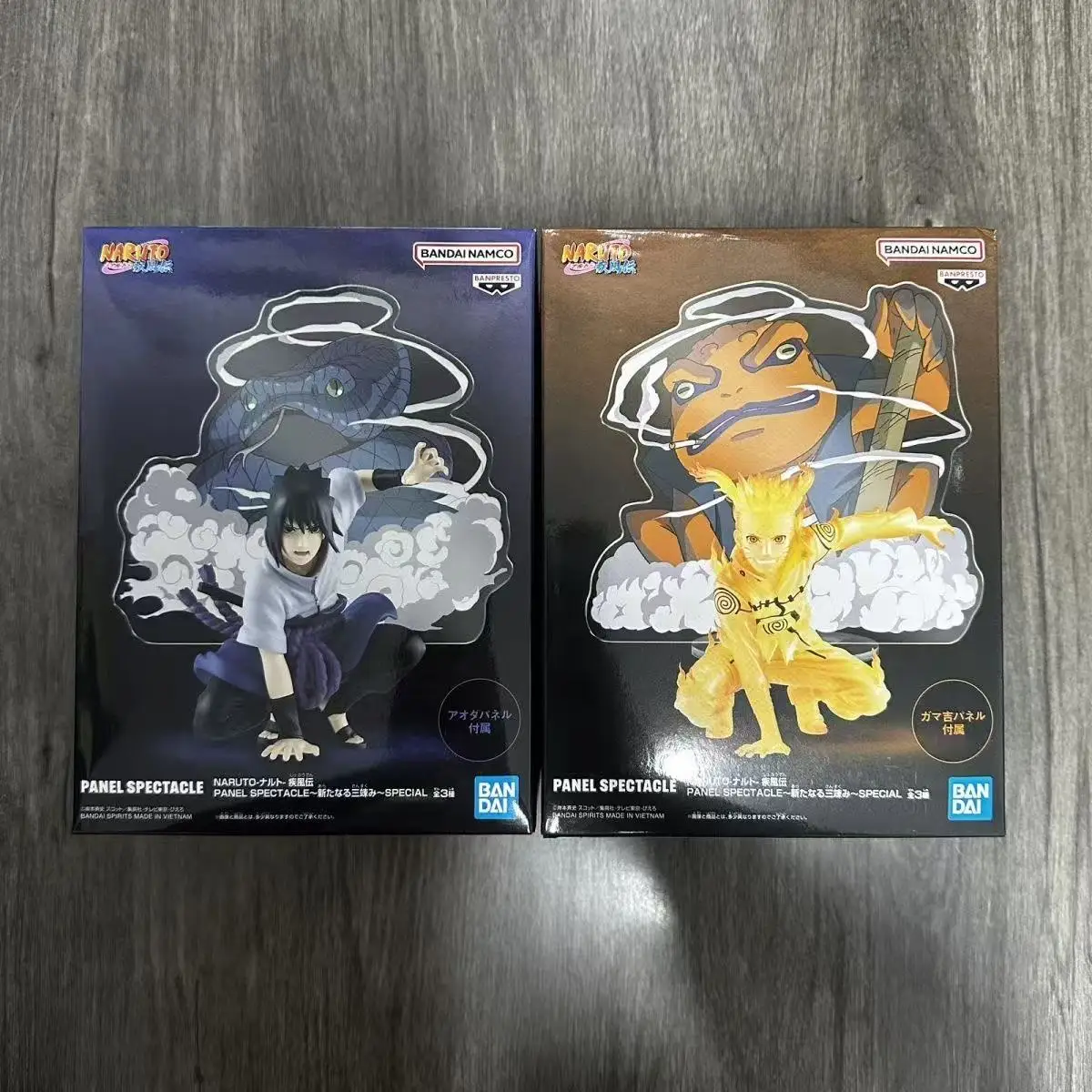 

In Stock Genuine Bandai Banpresto Naruto Shippuden PANEL Special Naruto Sasuke Boxed Collectible Figure Gift for Children