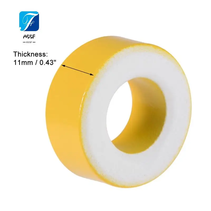 

A55F-17 штук железного порошкового сердечника, желто-белое кольцо, ферритовый сердечник, железный порошковый кольцевой сердечник