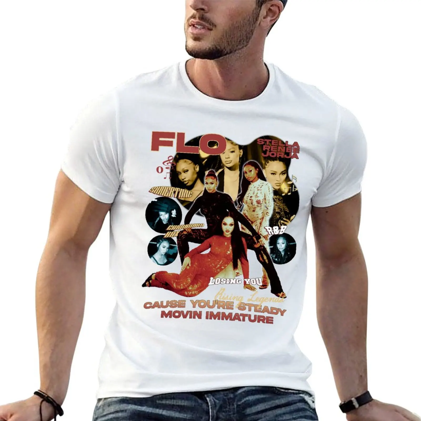 

Flo - UK Girl Group T-Shirt man t shirt heavy cotton man t shirts cotton T-Shirt