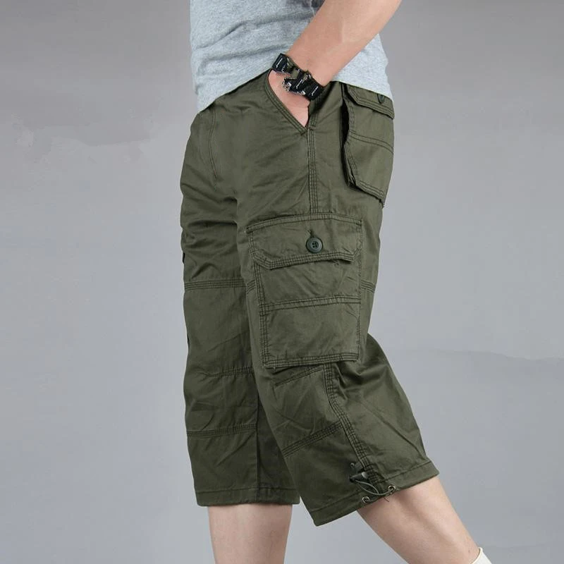 Summer Men's Camouflage Military Cargo Shorts Cotton Mulit-Pocket Casual Pants Male Loose Work Shorts Outdoor Shorts