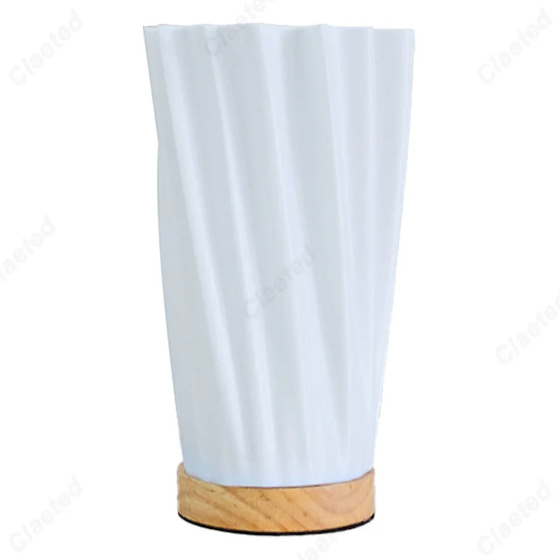 الإبداعية الرجعية LED كريم نمط زهرية الجدول مصباح دراسة غرفة نوم السرير الراقية الشعور جو النوم ضوء الليل الصغيرة