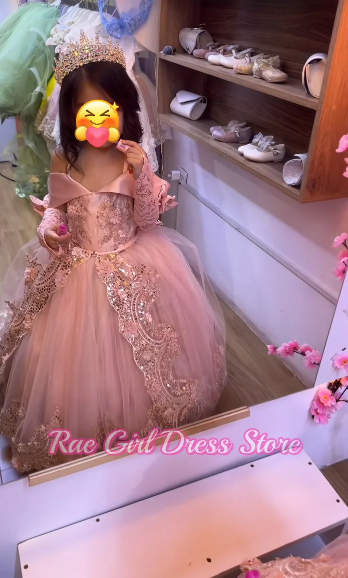 robe-de-demoiselle-d'honneur-en-satin-et-tulle-a-epaules-denudees-avec-manches-en-dentelle-amovibles-sequins-et-fleurs-pour-mariage-anniversaire-personnalisable