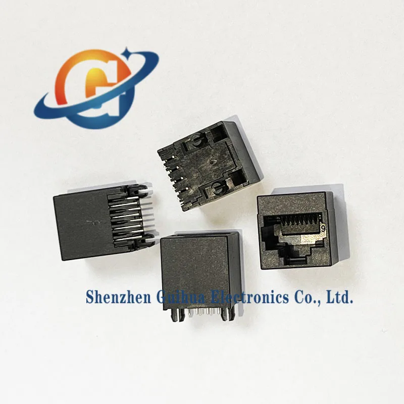 10pcs RJ45 socket all plastic 5224-8P8C vertical 8pin splitter network interface network port crystal head holder