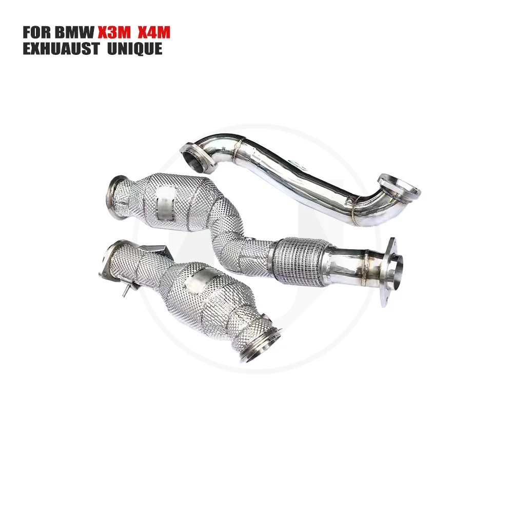 UNIQUE Exhaust Manifold Downpipe for BMW X3M  X4M 2022 Car Accessories With Catalytic converter Header Without cat pipe