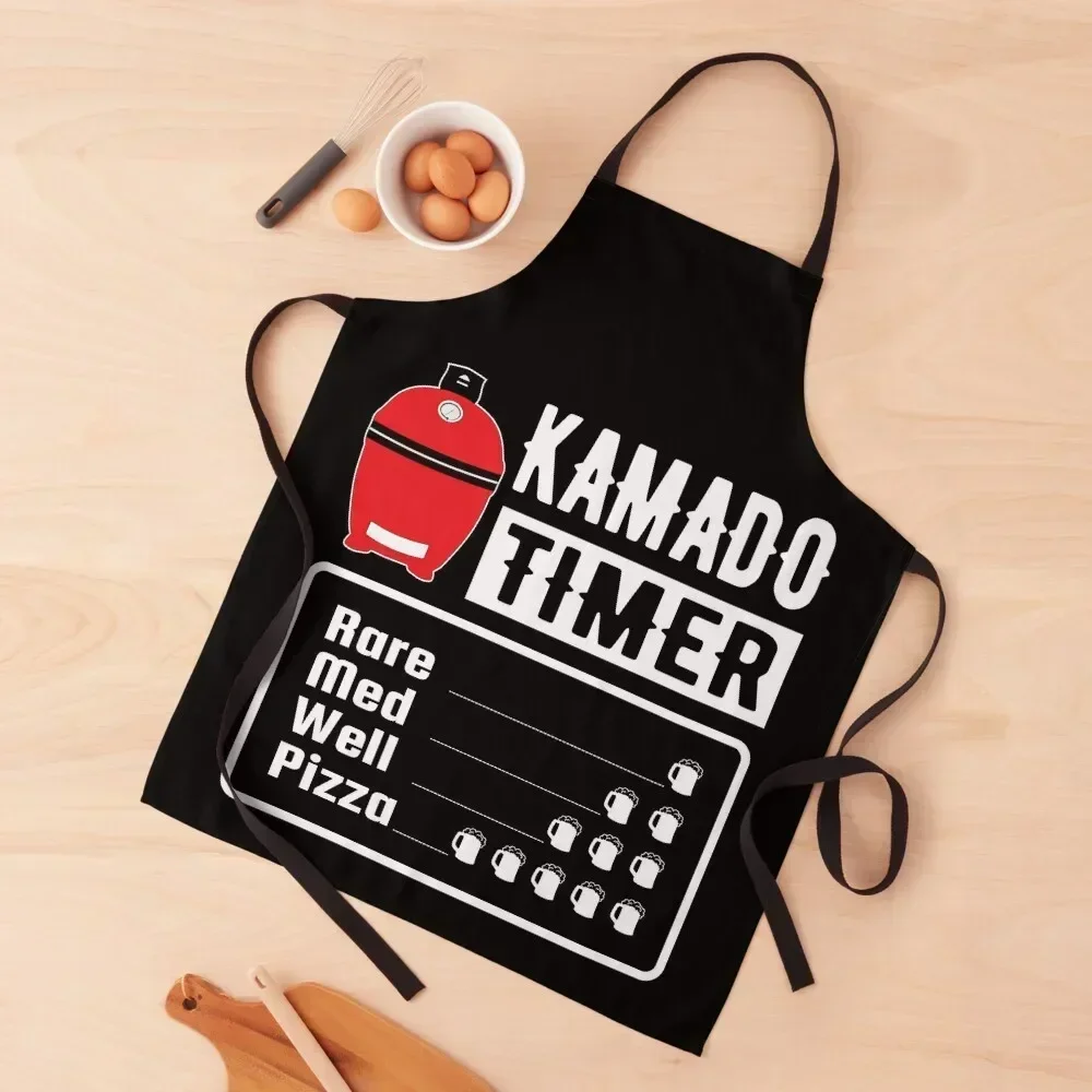 

Kamado Joe Timer - Ceramic Grill Style Apron women's work Restaurant Kitchen Equipment christmas kitchen cloths Apron