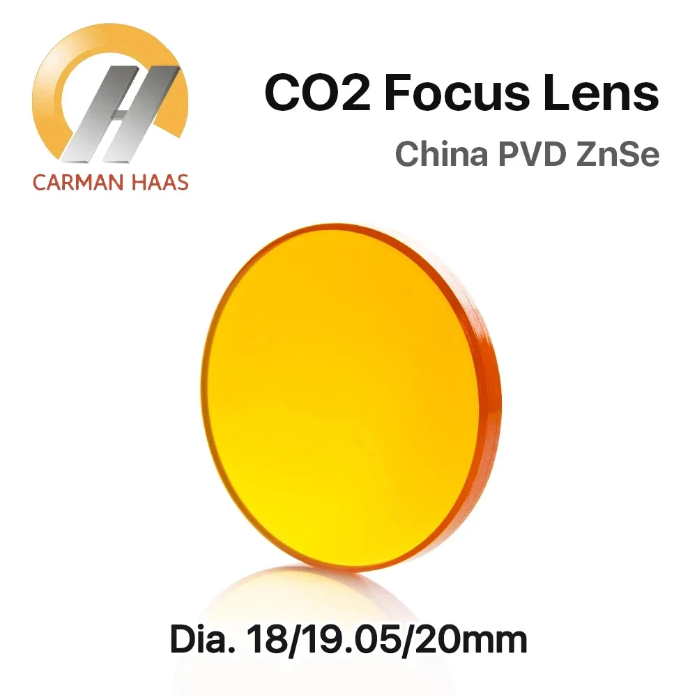 China ZnSe Focus Lens obiettivo Laser CO2 Dia.18 19.05 20mm FL38.1mm 50.8 63.5 75 100 127mm per taglio incisione Laser