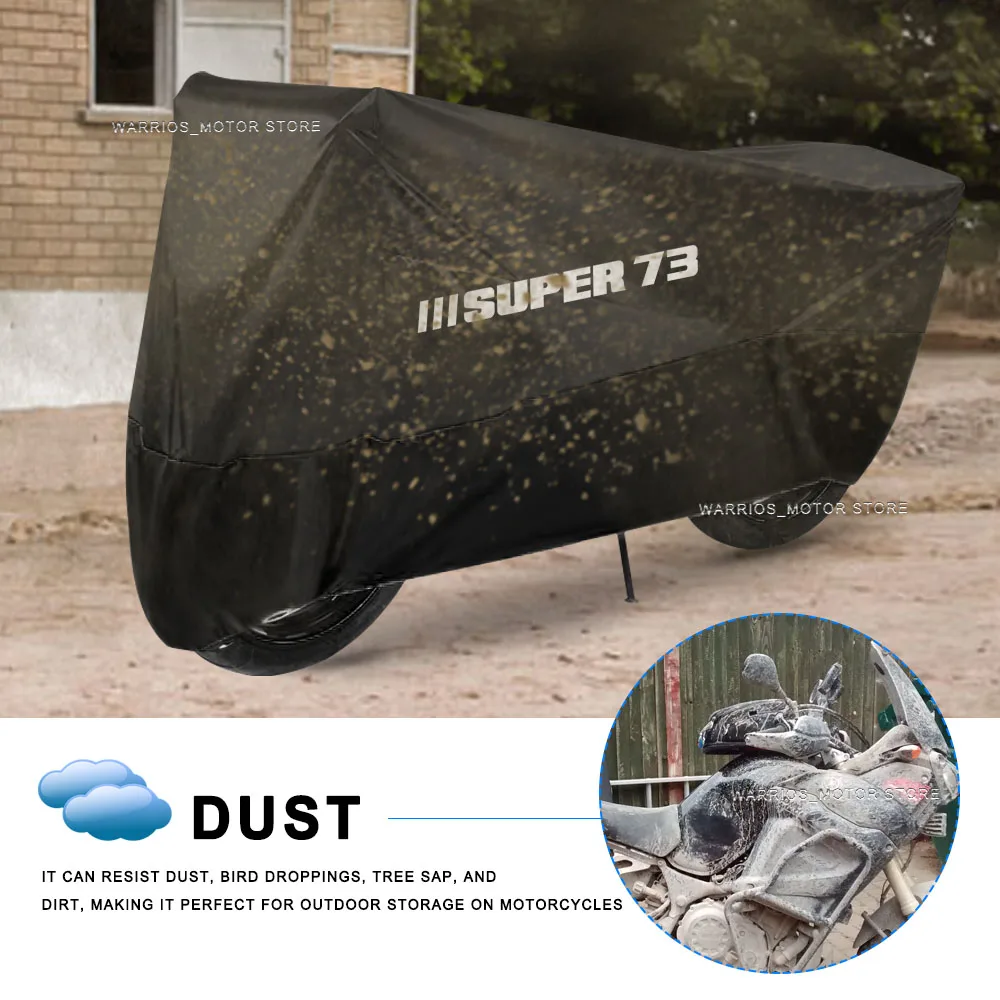 Motorcycle Cover UV Protection Dustproof Snowproof Motorcycle Waterproof Cover For Super 73-S1 73-S2 73-Z1 73-ZX 73-RX 73 2022 view 4
