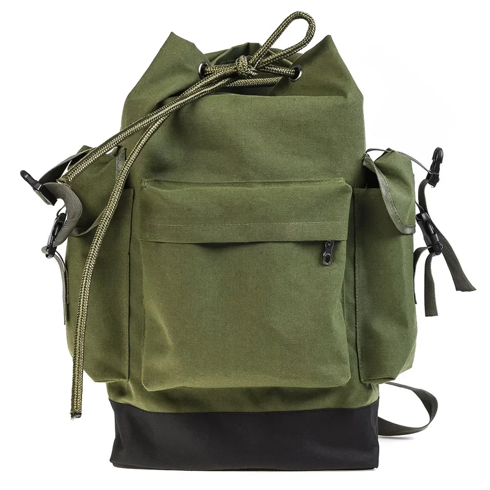 

Outdoor Green Large Capacity Canvas Backpack 70L Multi functional Fishing Gear Storage Outdoor Luya Fishing Bag