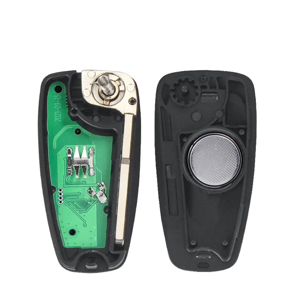 KEYYOU Flip 3 Buttons Remote Key GK2T-15K601-AA For Ford Transit 2016 2017 2018 2019 2020 433Mhz FSK PCF7945P ID49 Chip