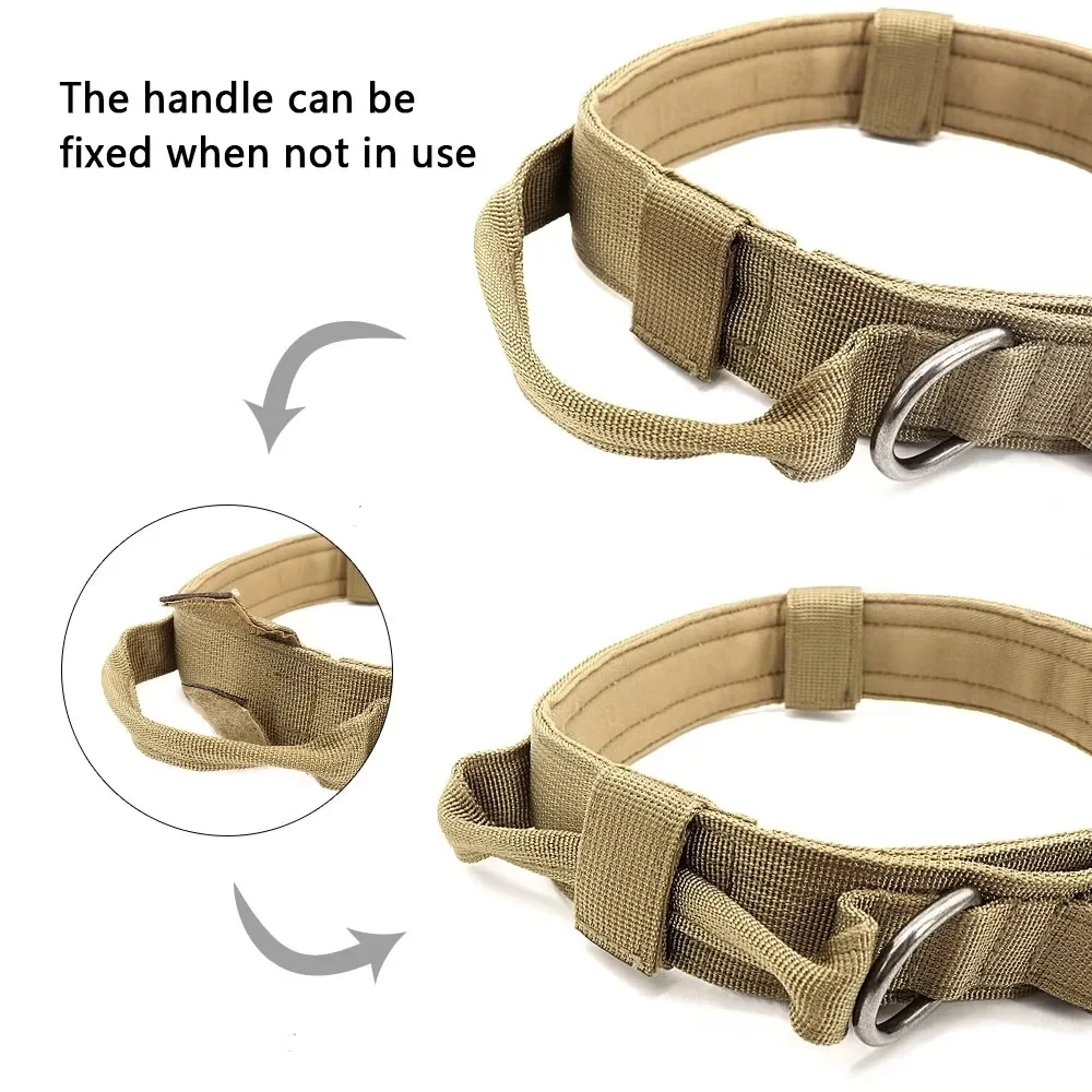 DulPolice-Collier de chien militaire réglable en nylon Duarable, Shepard allemand, Moyen, Grand, Entraînement à la marche, Accessoires pour animaux