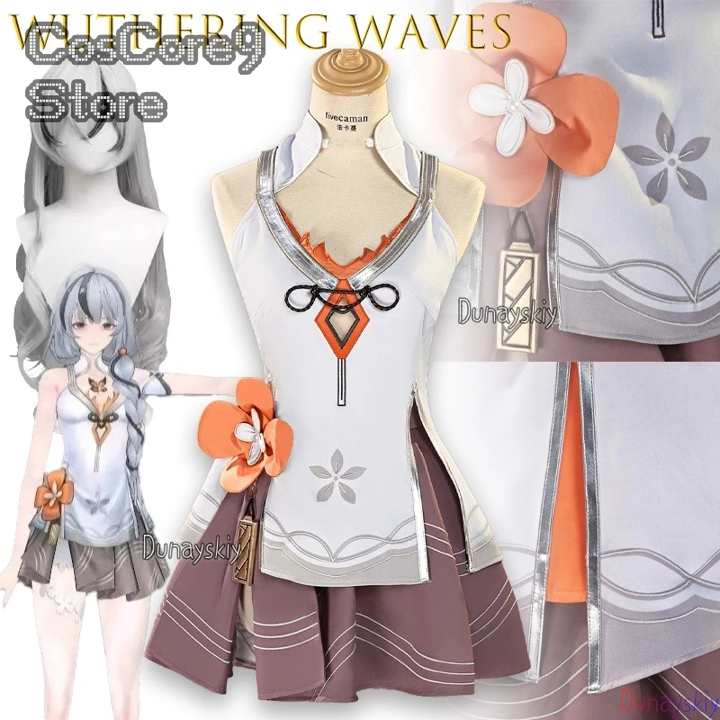 

Wuthering Waves Camellia Cosplay 코스프레 의상 For Echoes Of War Anime Game Character Roleplay Outfit Female Cosplay Set Halloween