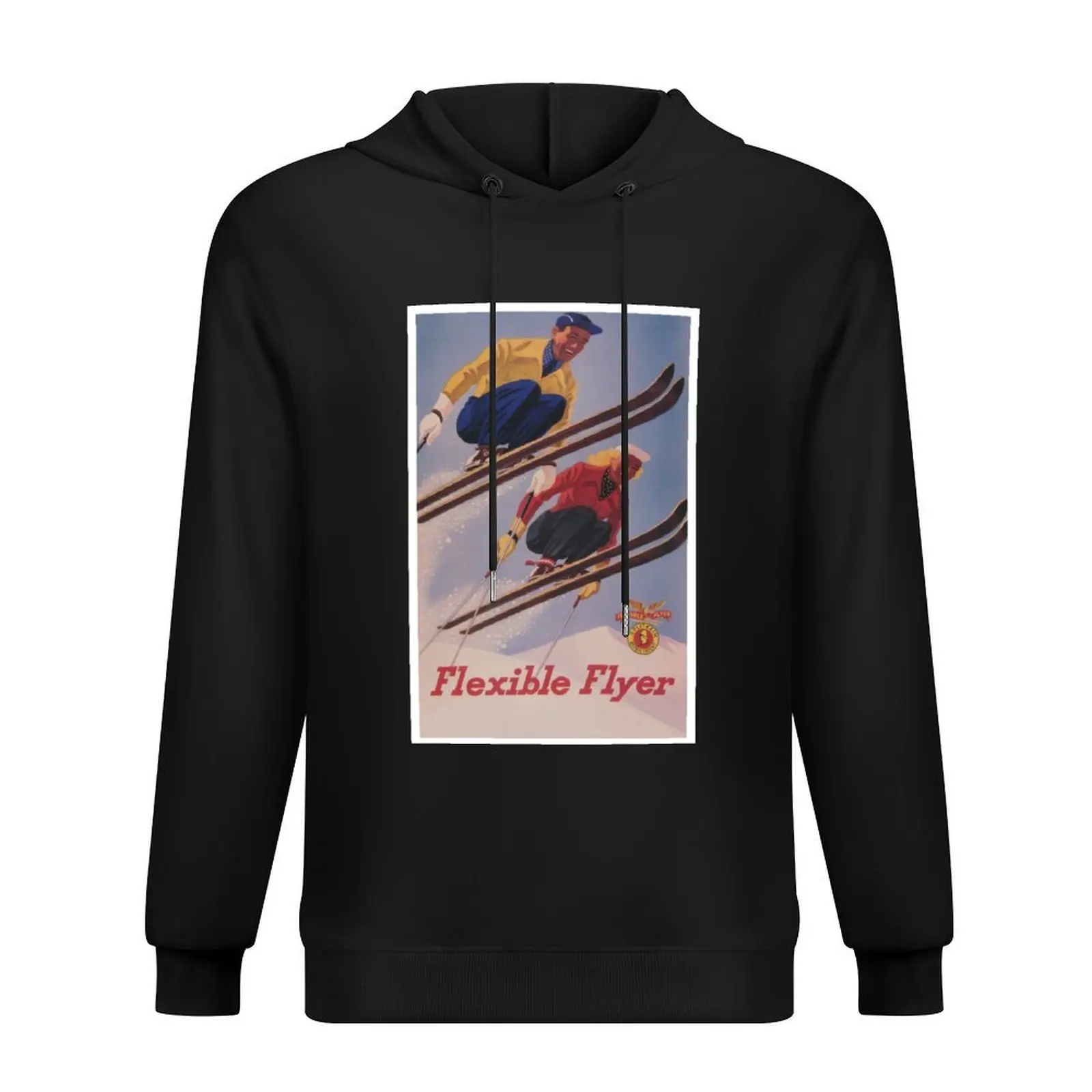 

Flexible Flyer Vintage Ski Poster Hoodie men's winter sweater fashion men men wear new in hoodies and blouses