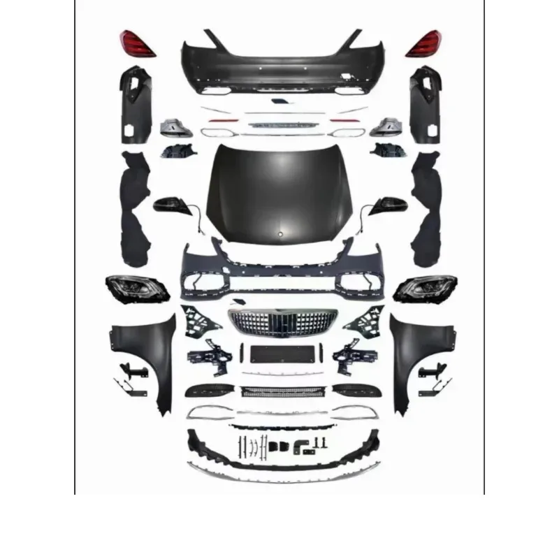 W221 Up To W222 Body Kit  For - W221 S Class 2006-2012 Year Upgr New For  Widebody Kit Bodykit