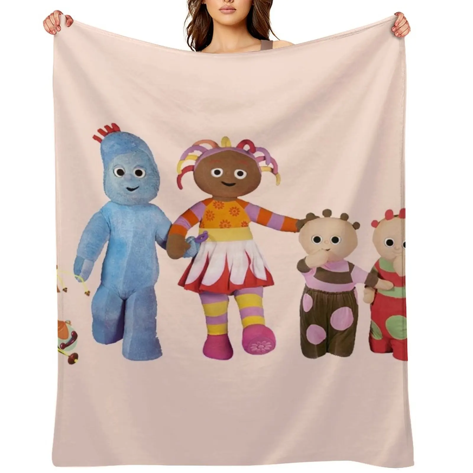 

In the night garden Igglepiggle Throw Blanket for winter Hairys Furry Thermals For Travel Blankets