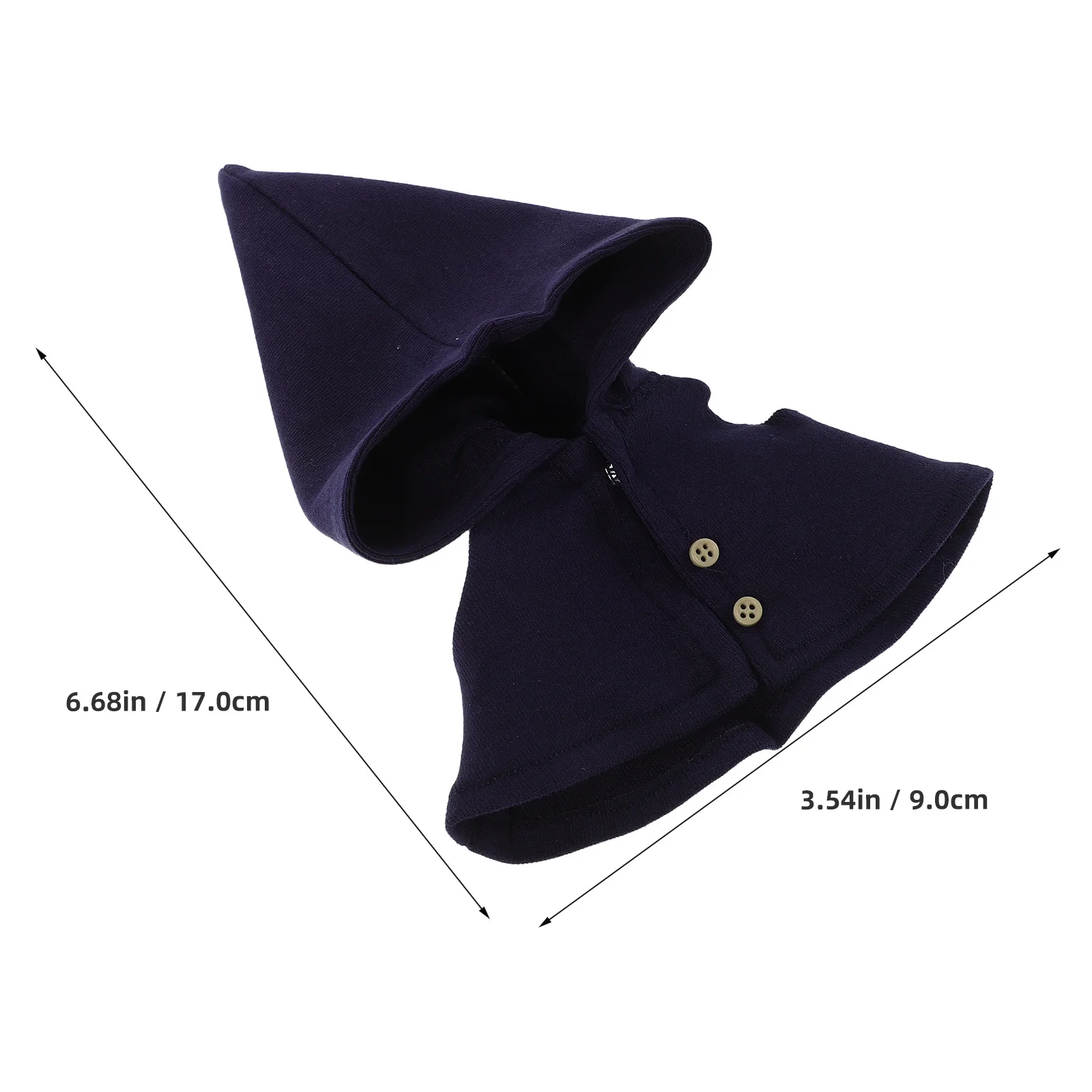 معالج رداء عباءة مقنعين زي صغير لشخصيات 17 سنتيمتر الملابس القابلة لإعادة الاستخدام تأثيري فستان اكسسوارات معالج صغير عباءة زي #6