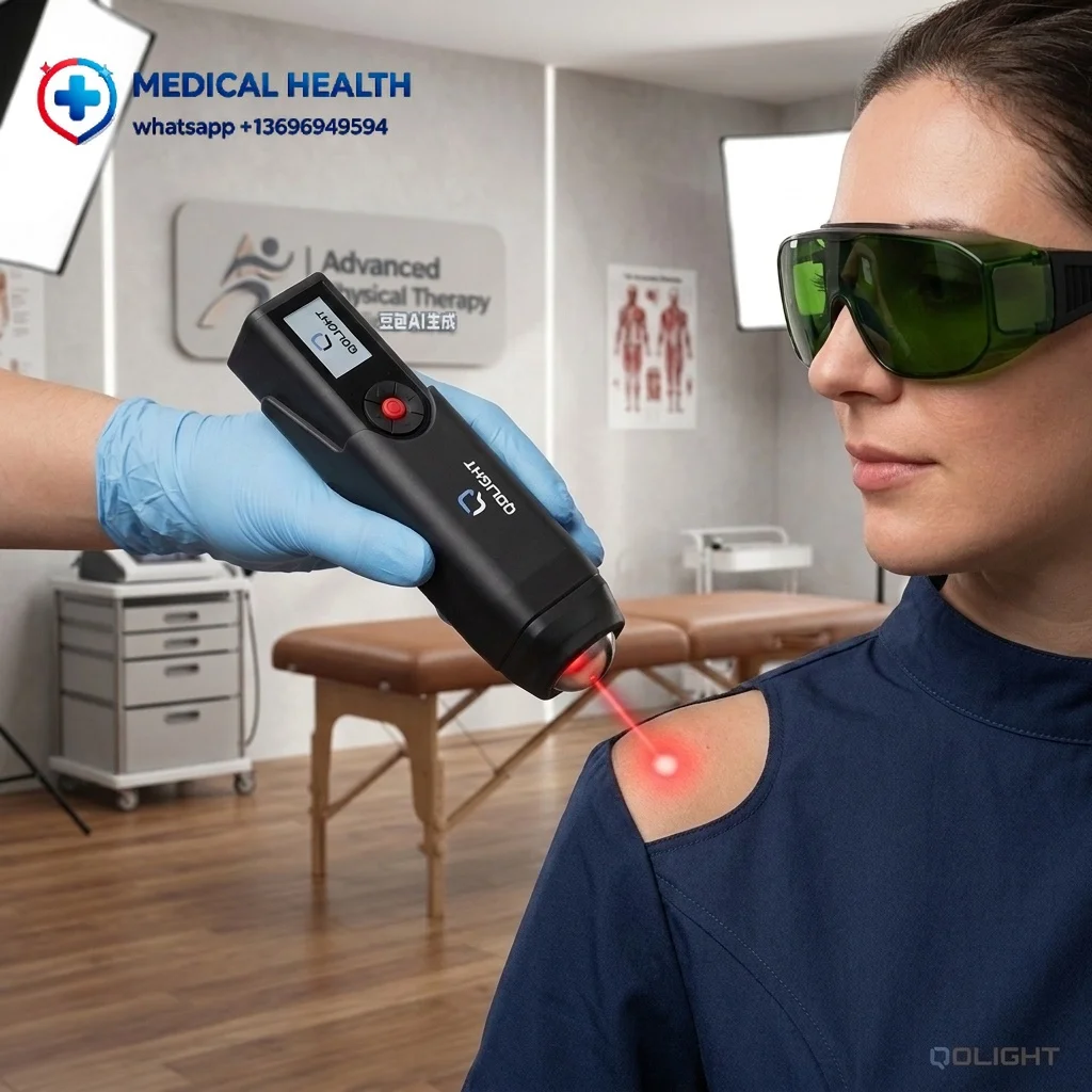 Qolight Micura Pro Therapy System Handheld Class 4 Cold 650nm 808nm 980nm Aluminum Alloy 2-Year Warranty Case