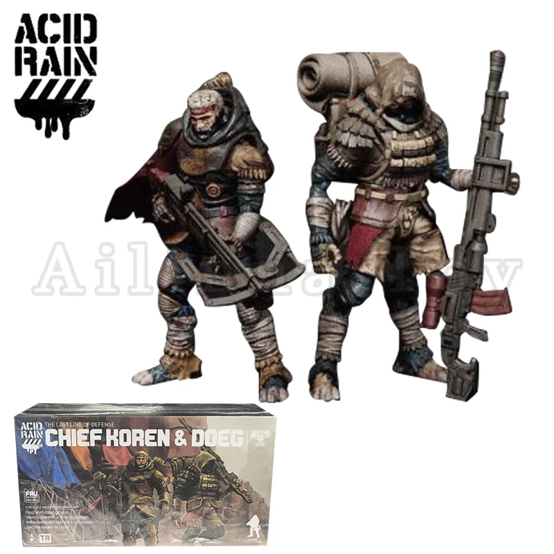 Acid Rain 1/18 Action Figure (2PCS/SET) FAV-A54 Chief Koren & Doeg Anime Collection Military Model