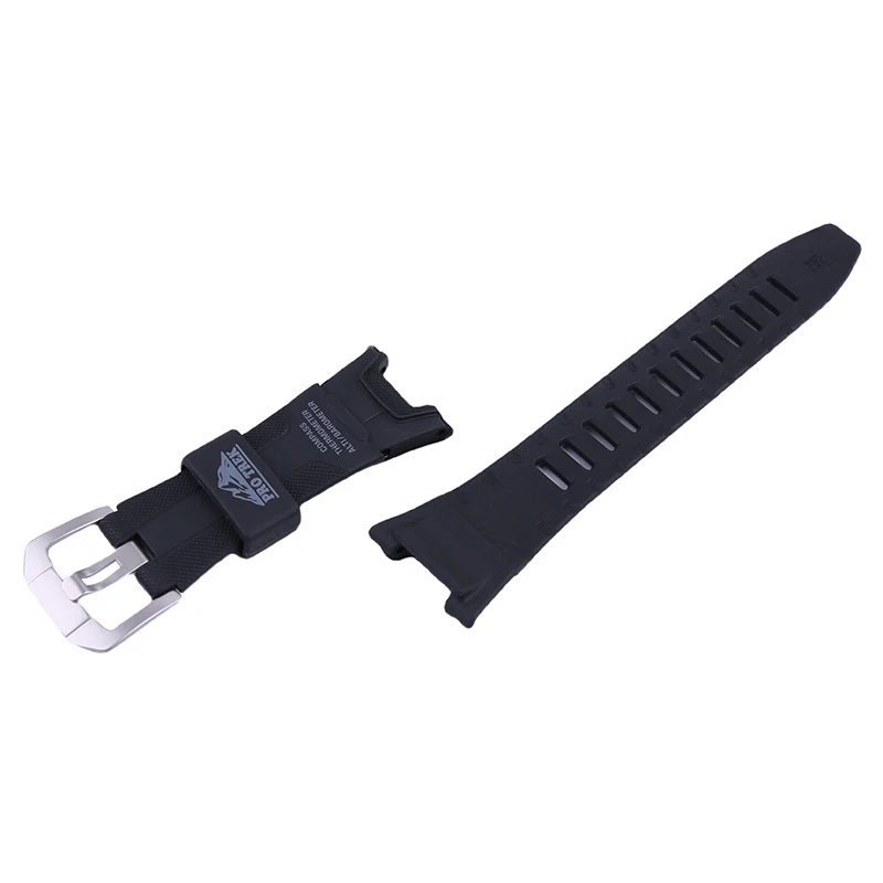 Men's Resin Watch strap accessories compatible for Casio PRG-110 PRW-1300Y PAW-1300 women's rubber Sport waterproof Wristband
