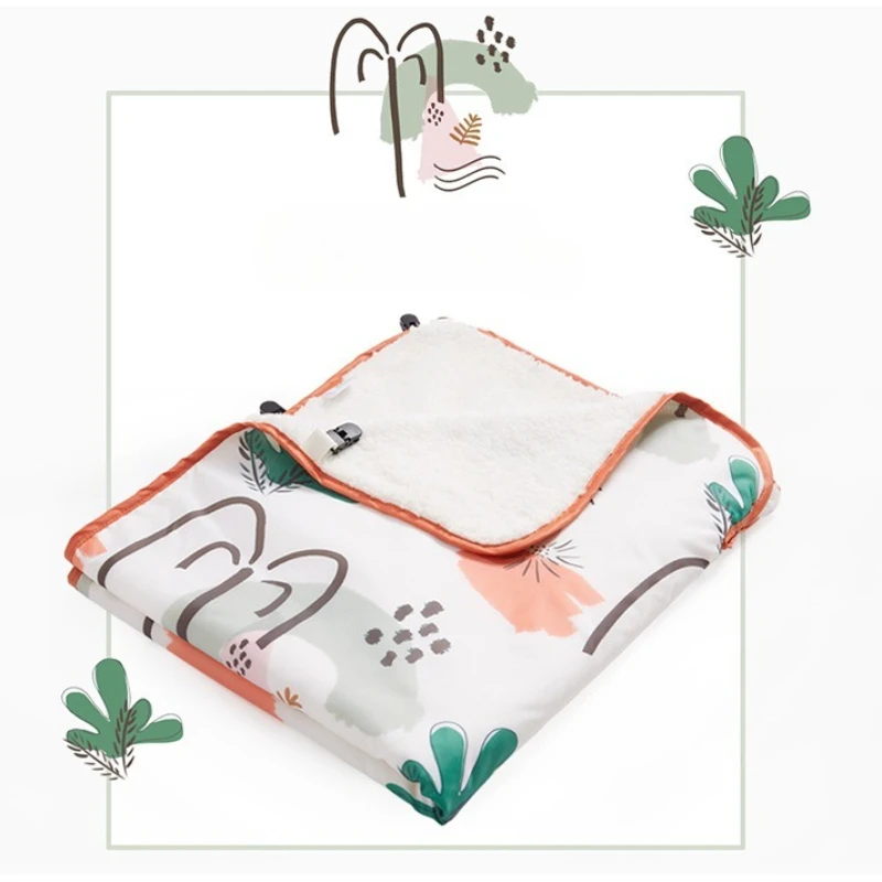 بطانية بغطاء مقاوم للرياح لعربة الأطفال مع مطبوعات لطيفة للأولاد والبنات، بطانية مقاومة للماء للأطفال لحاف الهالوين