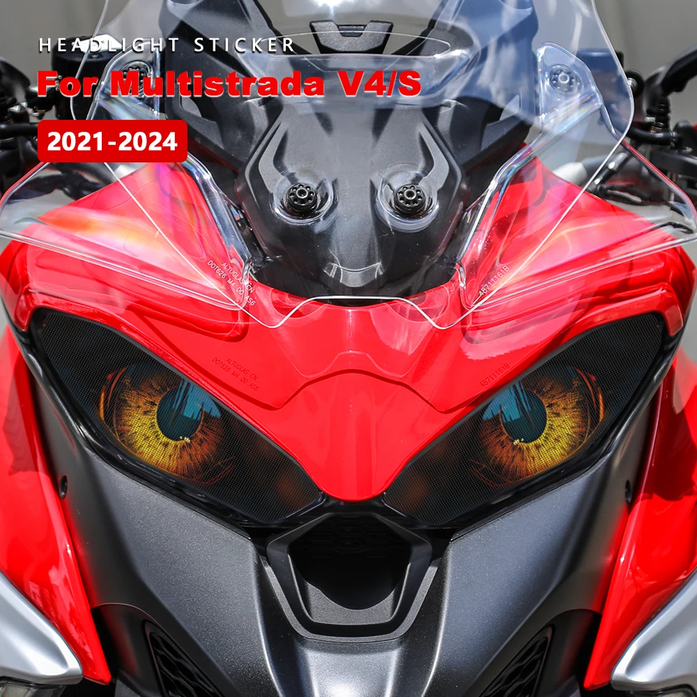 

Headlight Sticker Waterproof Motorcycle Decals for Ducati Multistrada V4/S V4S Accessories 2021-2024 2023 2022 Motorbike Sticker